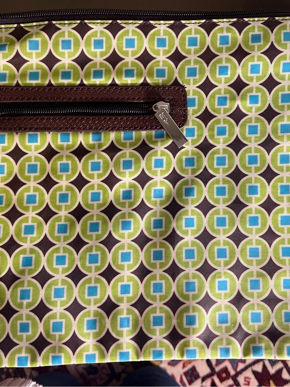 MY by Michele & Yvette‎ Patterned Orange Crossbody Bag